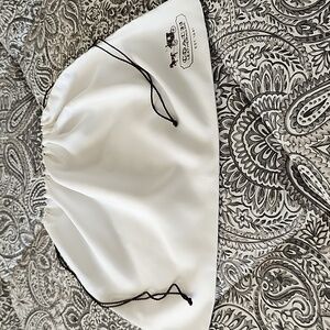 Coach White Drawstring Bag